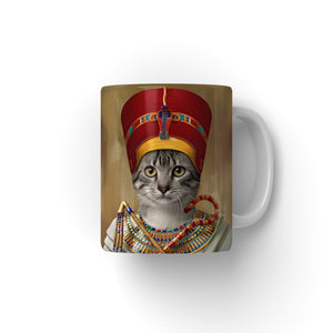 The Egyptian Queen: Custom Pet Coffee Mug - Paw & Glory - Dog Portraits - Pet Portraits