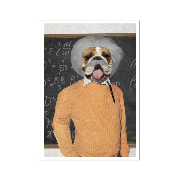 The Einstein: Custom Pet Portrait - Paw & Glory - Dog Portraits - Pet Portraits