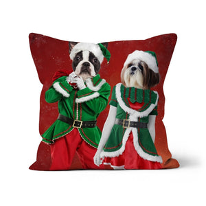 The Elves: Custom Pet Pillow - Paw & Glory - Dog Portraits - Pet Portraits