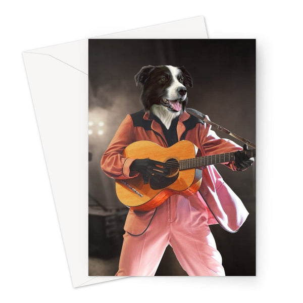 Rock And Roll Icon Custom Pet Greeting Card | Pet Lover Gift | Paw & Glory