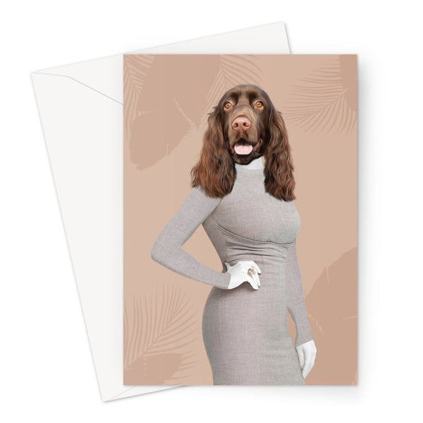 Coastal Glamour Star Custom Pet Greeting Card | Pet Lover Gift | Paw & Glory