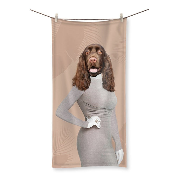 Coastal Glamour Star Custom Pet Towel | Pet Lover Gift | Paw & Glory