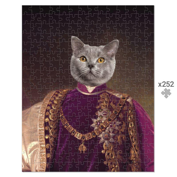 The Emperor: Custom Pet Puzzle | royal pet portrait | Paw & Glory