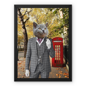 The English Gent: Custom Pet Canvas - Paw & Glory - Dog Portraits - Pet Portraits