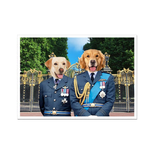 The English Princes: Custom Pet Poster - Paw & Glory - Dog Portraits - Pet Portraits