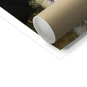 The English Rose: Custom Pet Poster - Paw & Glory - Dog Portraits - Pet Portraits