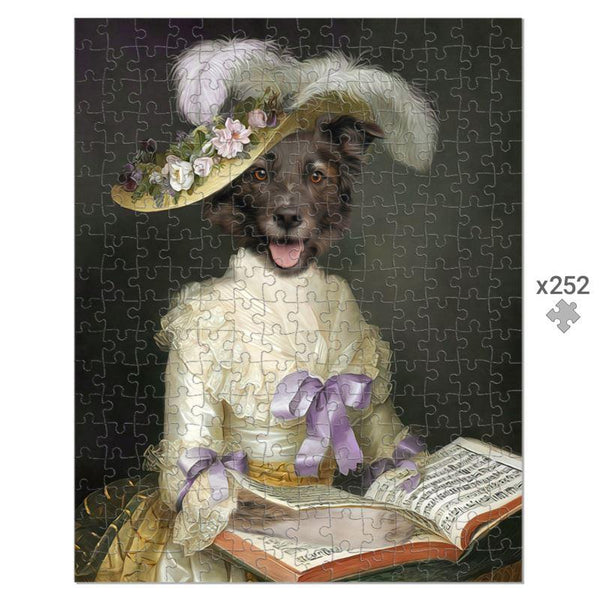 The English Rose: Custom Pet Puzzle | royal pet portrait | Paw & Glory