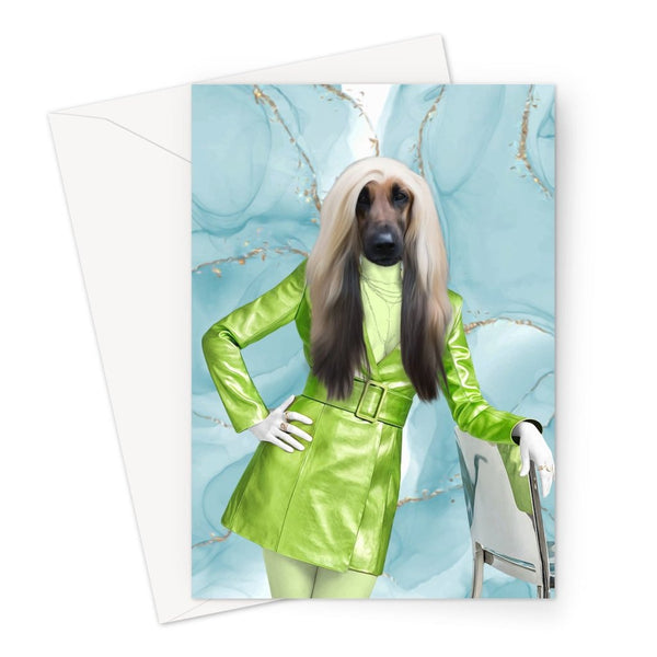 Luxury Glamour Star Custom Pet Greeting Card | Pet Lover Gift | Paw & Glory