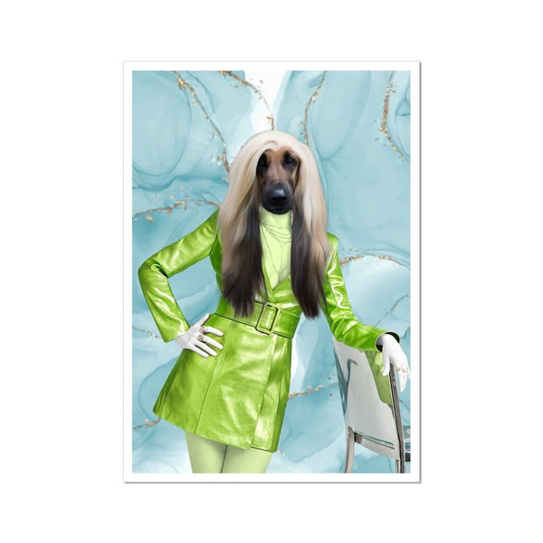 Luxury Glamour Star Custom Pet Poster | Pet Portrait Print | Paw & Glory