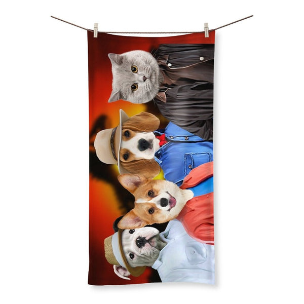 Dinosaur Explorers Custom Pet Towel | Custom Pet Portrait | Paw & Glory