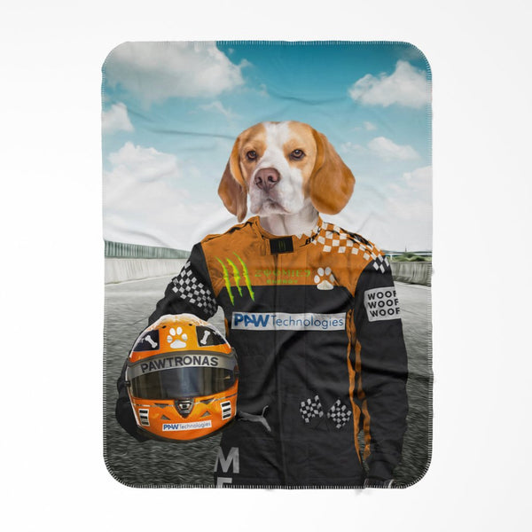 Elite Racing Driver Custom Pet Blanket | Personalized Pet Gift | Paw & Glory