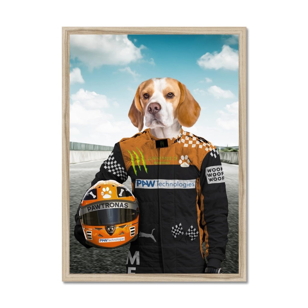 Elite Racing Driver Custom Pet Portrait | Paw & Glory