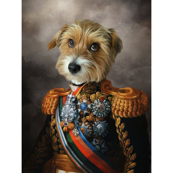The First Lieutenant: Custom Digital Download Pet Portrait | royal pet portrait | Paw & Glory