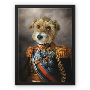 The First Lieutenant: Custom Pet Canvas - Paw & Glory - Dog Portraits - Pet Portraits