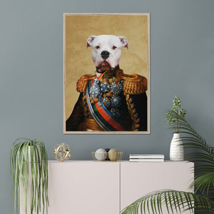 The First Lieutenant: Custom Pet Portrait - Paw & Glory - Dog Portraits - Pet Portraits