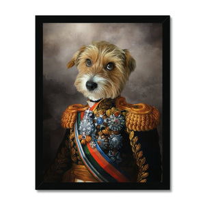 The First Lieutenant: Custom Pet Portrait - Paw & Glory - Dog Portraits - Pet Portraits