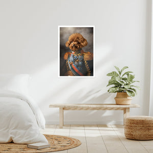 The First Lieutenant: Custom Pet Poster - Paw & Glory - Dog Portraits - Pet Portraits