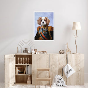 The First Lieutenant: Custom Pet Poster - Paw & Glory - Dog Portraits - Pet Portraits