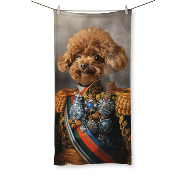 The First Lieutenant: Custom Pet Towel | royal pet portrait | Paw & Glory