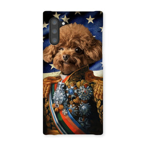 The First Lieutenant USA Flag Edition: Custom Pet Phone Case - Paw & Glory - Dog Portraits - Pet Portraits