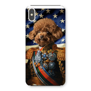 The First Lieutenant USA Flag Edition: Custom Pet Phone Case - Paw & Glory - Dog Portraits - Pet Portraits