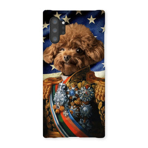 The First Lieutenant USA Flag Edition: Custom Pet Phone Case - Paw & Glory - Dog Portraits - Pet Portraits