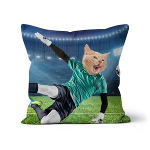 The Football Star: Custom Pet Pillow - Paw & Glory - Dog Portraits - Pet Portraits