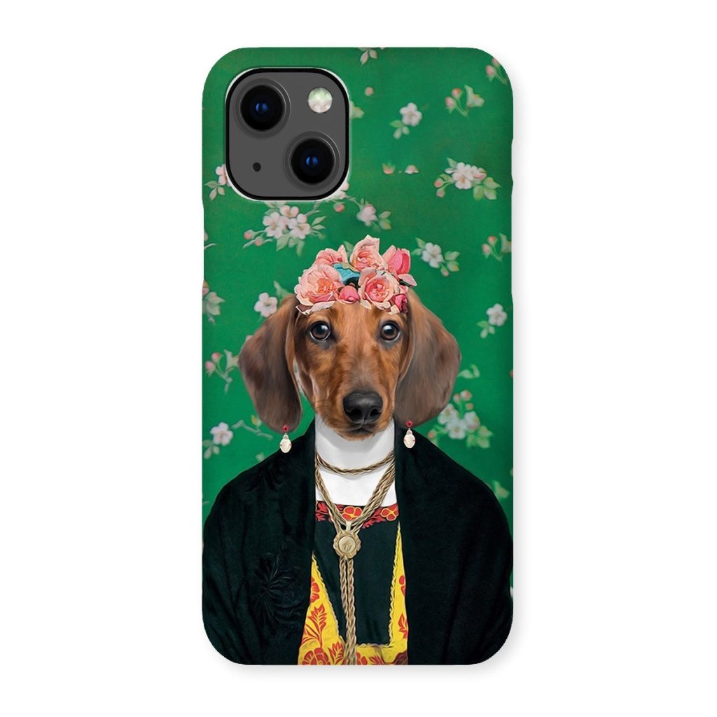 The Frida Khalo: Custom Pet Phone Case - Paw & Glory - Dog Portraits - Pet Portraits