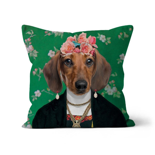 Floral Artist Icon Custom Pet Pillow | Funny Pet Portrait | Paw & Glory