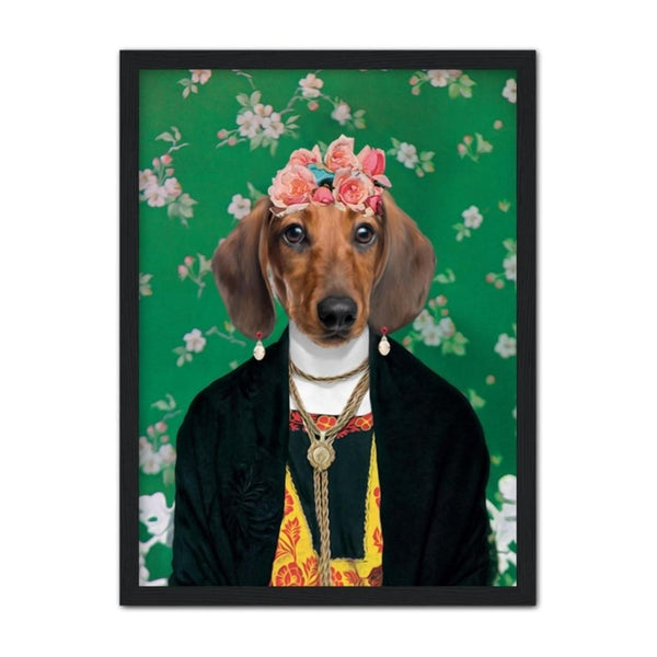 Floral Artist Icon Custom Pet Portrait | Custom Pet Portrait | Paw & Glory