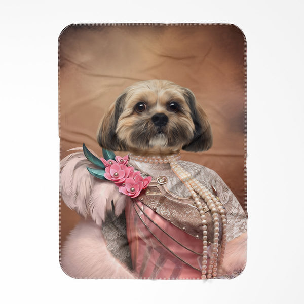The Fur Lady: Custom Pet Blanket | royal pet portrait | Paw & Glory