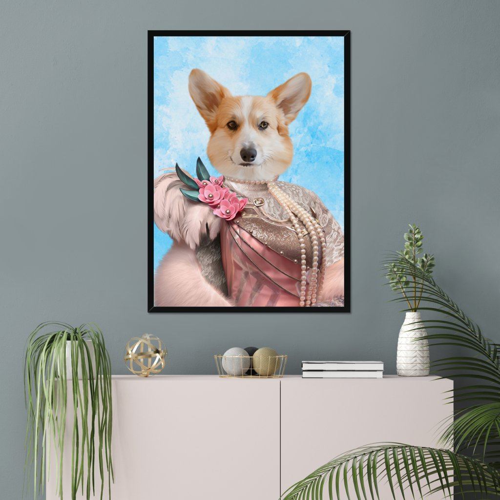 The Fur Lady: Custom Pet Portrait | royal pet portrait | Paw & Glory
