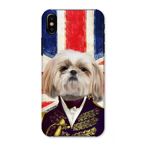 The General - British Flag Edition: Custom Pet Phone Case - Paw & Glory - Dog Portraits - Pet Portraits