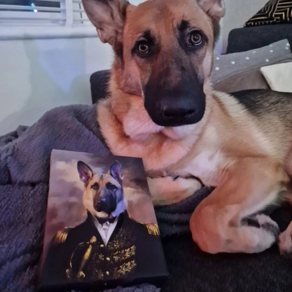 The General: Custom Pet Canvas - Paw & Glory - Dog Portraits - Pet Portraits