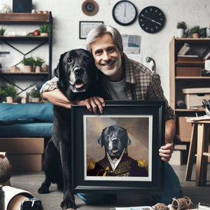 The General: Custom Pet Portrait - Paw & Glory - Dog Portraits - Pet Portraits