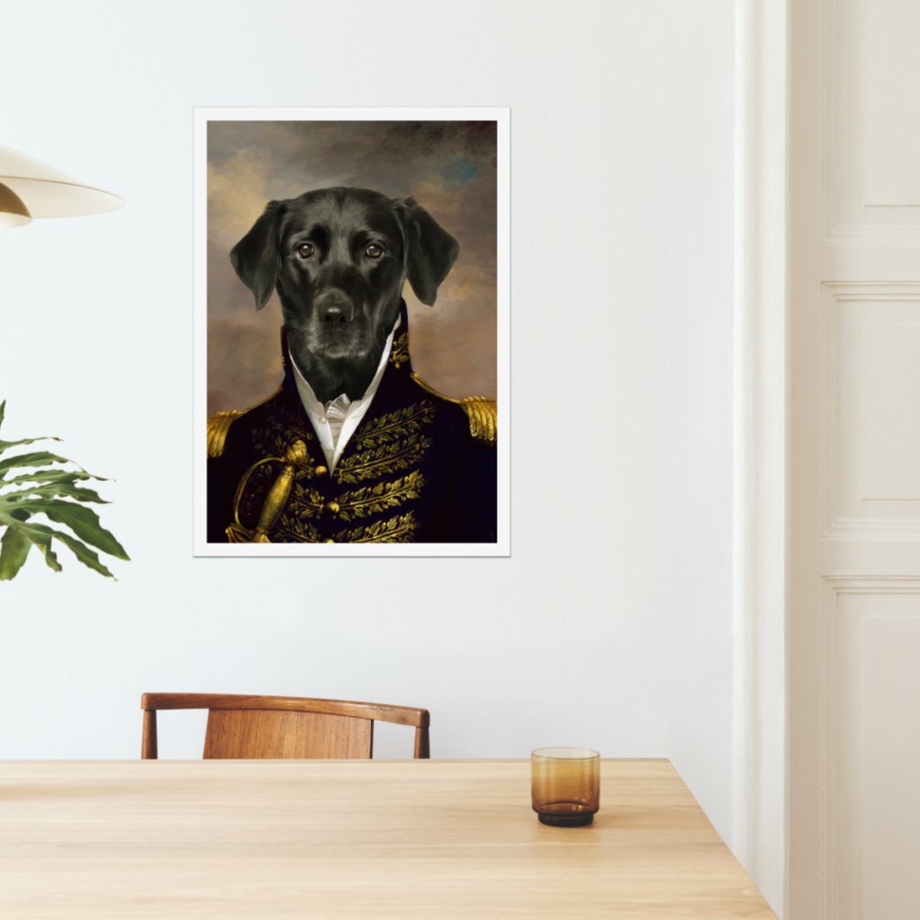 The General: Custom Pet Poster - Paw & Glory - Dog Portraits - Pet Portraits