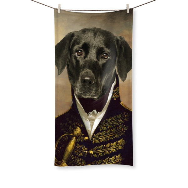 The General: Custom Pet Towel | royal pet portrait | Paw & Glory