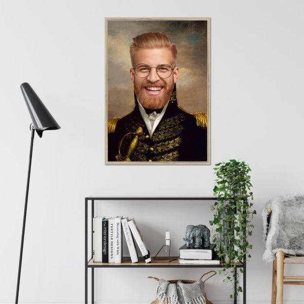 The General Male: Custom Hooman Portrait | framed pet portrait | Paw & Glory