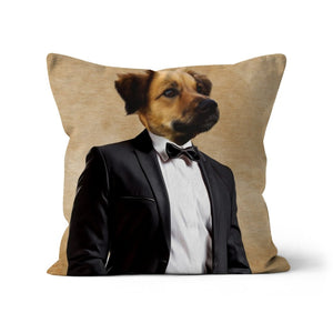 The Gentleman: Custom Pet Pillow - Paw & Glory - Dog Portraits - Pet Portraits