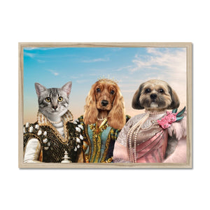 The Girlfriends: Custom Pet Portrait - Paw & Glory - Dog Portraits - Pet Portraits