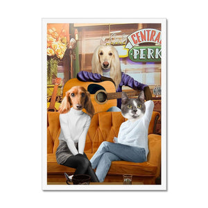 The Girls (Friends Inspired): Custom Pet Portrait - Paw & Glory - Dog Portraits - Pet Portraits
