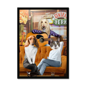 The Girls (Friends Inspired): Custom Pet Portrait - Paw & Glory - Dog Portraits - Pet Portraits