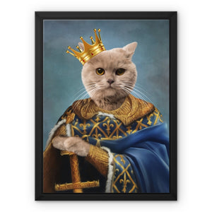 The Golden King: Custom Pet Canvas - Paw & Glory - Dog Portraits - Pet Portraits