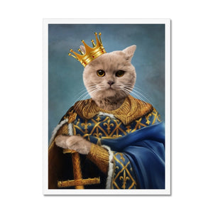 The Golden King: Custom Pet Portrait - Paw & Glory - Dog Portraits - Pet Portraits