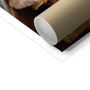 The Golden King: Custom Pet Poster - Paw & Glory - Dog Portraits - Pet Portraits