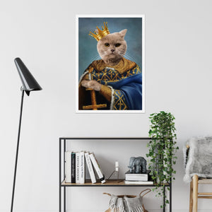 The Golden King: Custom Pet Poster - Paw & Glory - Dog Portraits - Pet Portraits