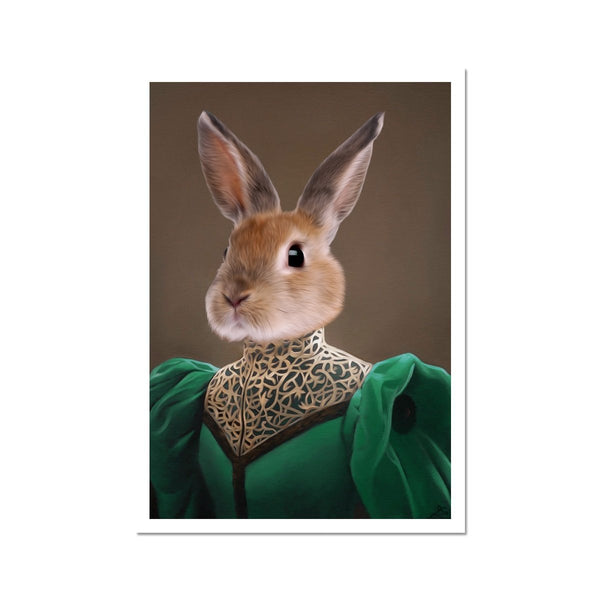 The Grand Dame: Custom Pet Poster | royal pet portrait | Paw & Glory