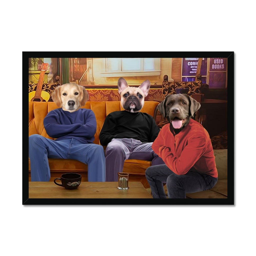 Coffee House Guys Custom Pet Portrait | Paw & Glory