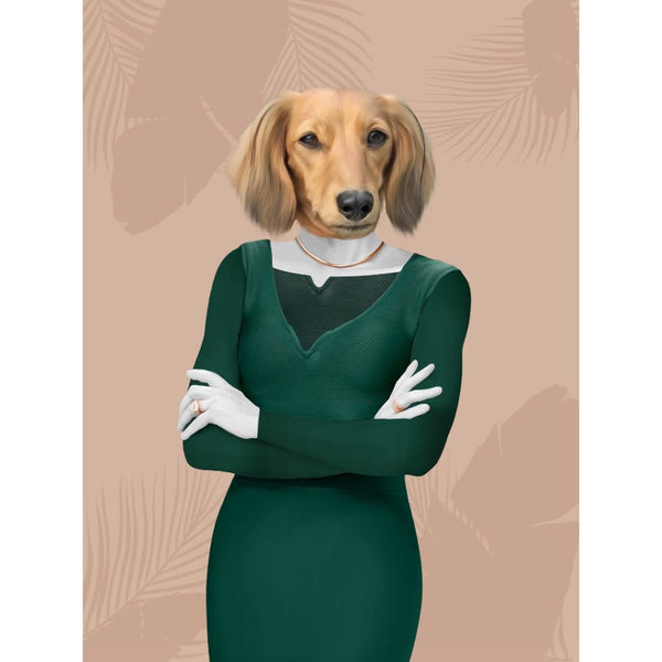 Coastal Glamour Star Custom Digital Download Pet Portrait | Pet Portrait From Photo | Paw & Glory