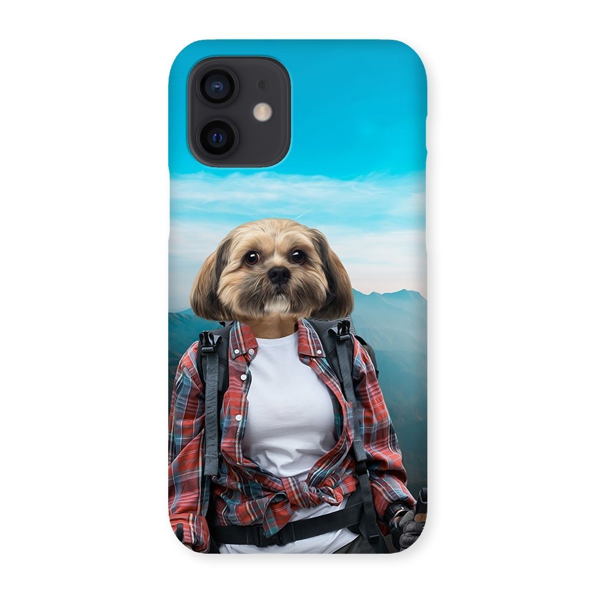 The Hiker: Custom Pet Phone Case - Paw & Glory - Dog Portraits - Pet Portraits